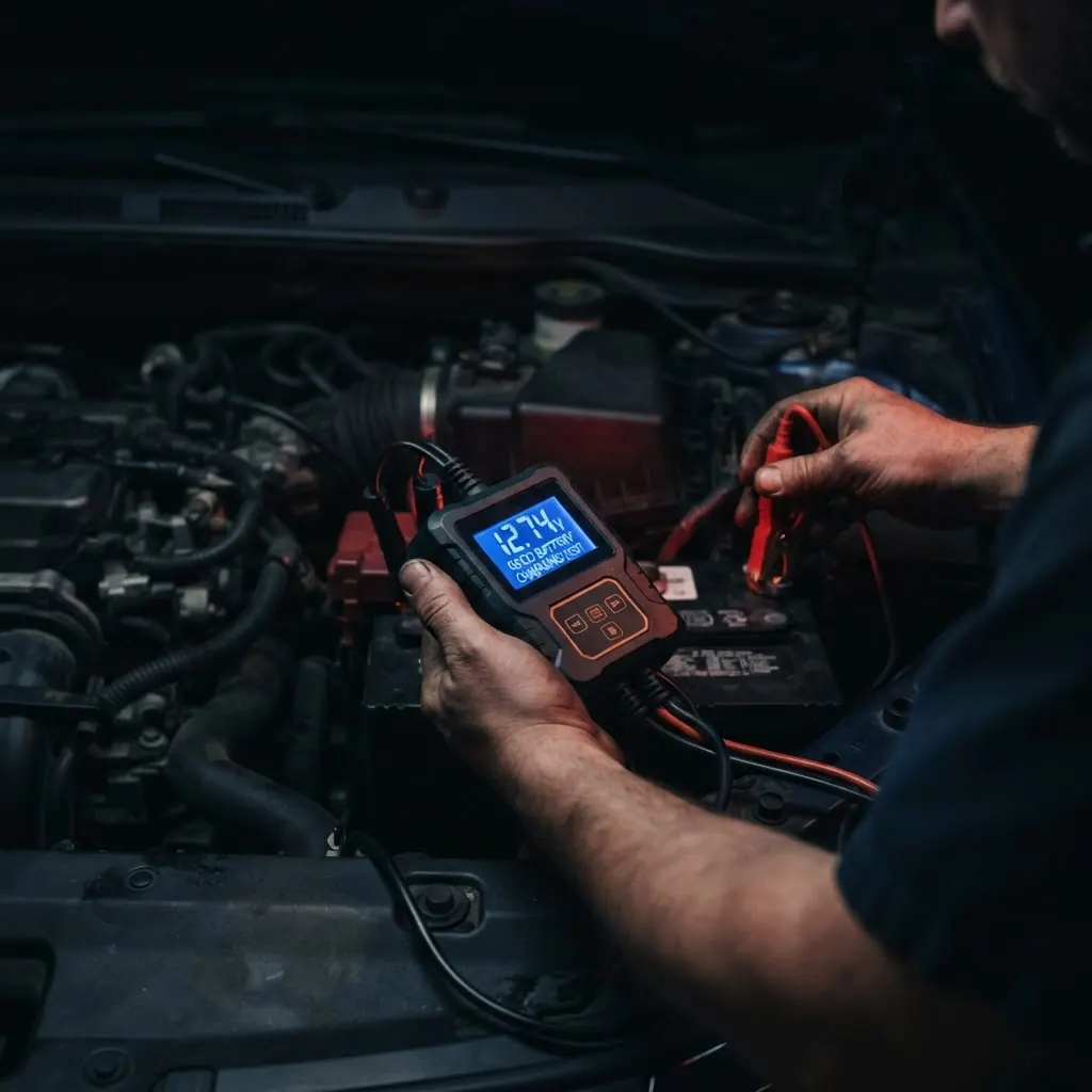 Diagnóstico de batería de auto con tester en Tandil